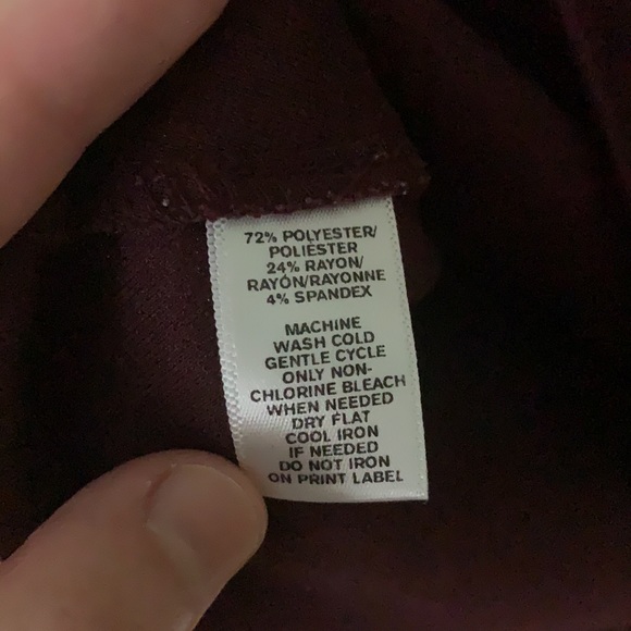 Loft Plum Colored Peplum Blouse - Picture 7 of 8